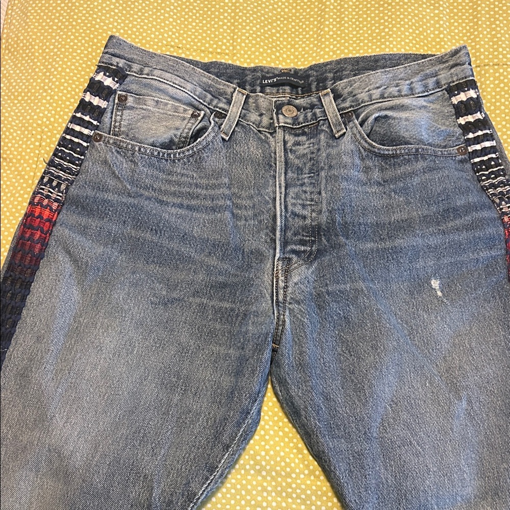 Levi's skinny Jeans in Blue with Red and Black Details